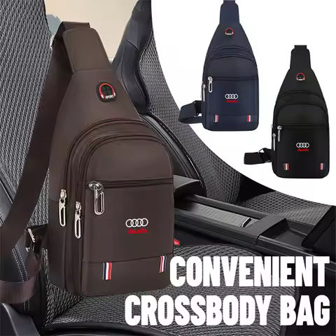 For Audi S line A4 B6 B8 S1 S2 S3 Sline Auto Accessories Car One-shoulder Messenger Bag Chest-Bag Si