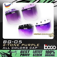 BOGO VISOR BG-05 2-TONE 2TONE PURPLE,  LIGHT/DARK PURPLE/LILAC/VIOLET/WHITE/BLACK-CAP FOR MS88, MHR,