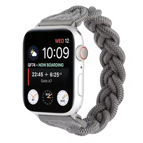 For Apple Watch7-1se Braided Elastic Watchband for Iwatch7 Fried Dough Twists Braided Watchband for 