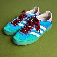 :: adidas x Gucci:: 聯名款 藍綠粉拼紅色鞋帶 多色球鞋 23.5號