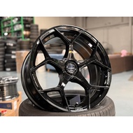 NEW 18X8.5 ET35 Lenso Vamos 5 Rim (4 wheel) GLOSS Black 5X114.3