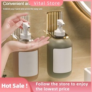VITAL STORE Transparent Soap Bottle Holder Self-Adhesive Wall Hanger Shampoo Holder Portable Free of Punch Shower Gel Hanger Bathroom Organizer Holder