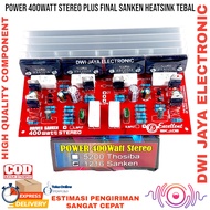 POWER Amplifier 400WATT SETEREO PAKAI SANKEN 5DY