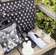 Miffy 防水 旅行袋 風扇仔 收納 縮骨遮 防UV 化妝袋 手提袋 髮夾 斜孭袋 補妝鏡 鯊魚夾 防風 防紫外線 大容量 米菲兔 手提行李袋 日本限定 代購 OPAQUE CLIP tote ba