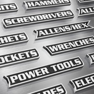 12 Pack of Magnetic Tool Box Labels, 3D-Printed Toolbox Labels, General Tool Box Organize Accessorie