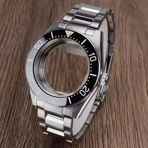 40mm diving watch case solid steel band kit scratch resistant sapphire crystal for SPB149J1 Seiko mo
