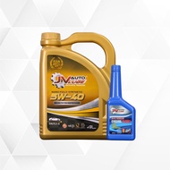 JV Auto Lube Set Engine Oil 5W-40 Fully Synthetic 10000km(4L) + Engine Flush(1bottle/300ml)