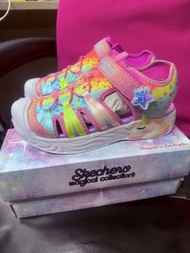 Skechers 閃燈女童涼鞋