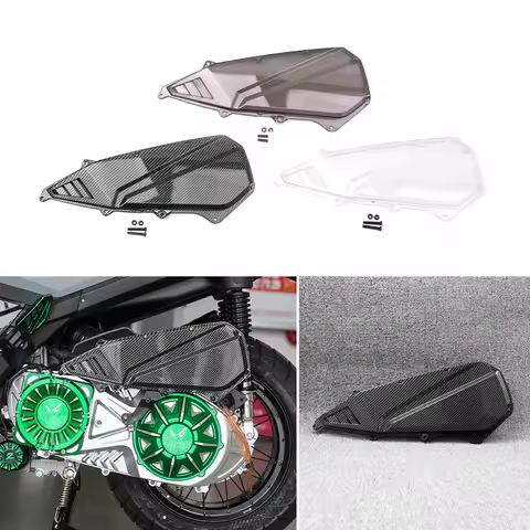 Motorcycle ABS Clear Carbon Fiber Look Air Filter Cover For Zontes 368G/E/K 368D/M 350D/E V1 V2 2024