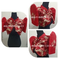 Filipiniana bolero with lace