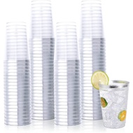 X4Plastic Cups, Reusable Clear Plastic Cups, Disposable Wine Glasses Plastic Cups Perfect for Party 