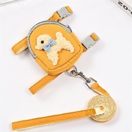 Petlovers - 1.2m leash with dog backpack bib M 4~7kg