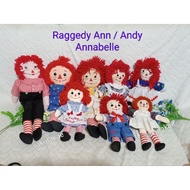 Annabelle Doll vintage Ghost Raggedy Ann Andy Cloth Dolls Collectibles