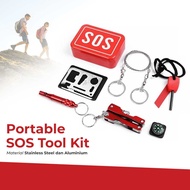 P3k Camping Portable SOS Tool Kit Earthquake Emergency Outdoor Survival First Aid Tool