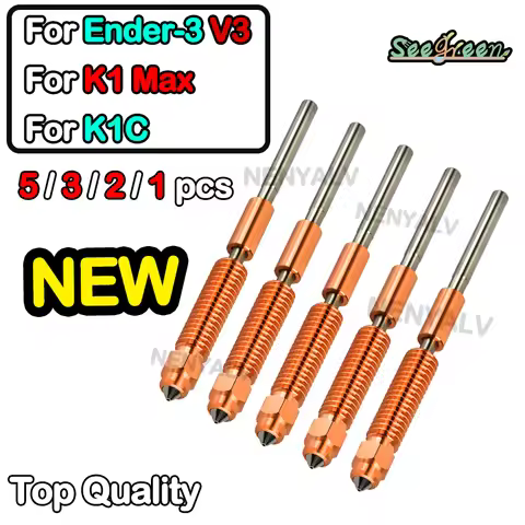 For Creality K1C Nozzle 0.2/0.4/0.6/0.8mm High-Flow Printing Upgraded Quick-Swap Nozzle for K1 Max,K