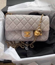 Chanel CF 20cm 灰色金球