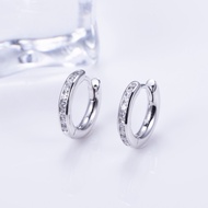 Brand new  Mishang Fine Jewelry Platinum PT950 Lab Grown Diamond Hoop Earrings Lab Grown Diamond Cus