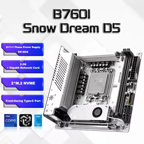 B760i ARGB WIFI DDR5 Motherboard mini ITX desktop computer 12/13 /14 generation processor DDR5 LGA17