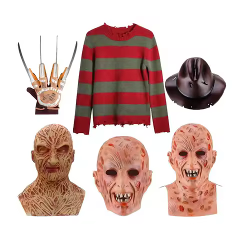 Halloween Cosplay Nieuwe Jason Freddy Cos Kostuum Performance Set Adult Freddy Cos Kostuums