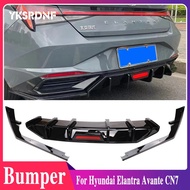 For Hyundai Elantra Avante CN7 2020 2021 2022 Rear Spoiler Rear Diffuser Bumper Lip Body Kit Accesso