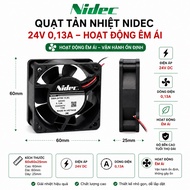 Radiator fan 24v 0,13a 60x60x25mm