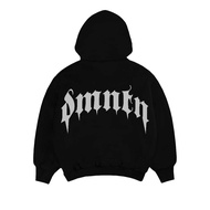 HITAM Dominate Labs Pullover Hoodie Snap Regular Black