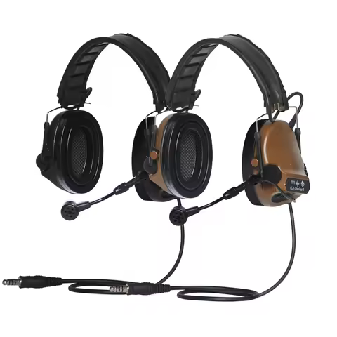 New FCS COMTAC3 Tactical Headset Noise Reduction Headphone Military Wearable Headset With Mic for Wa