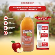 Apple Cider Vinegar Shop | Fairchild's Organic Apple Cider Vinegar (USA) 946ml - Mild taste, easier 