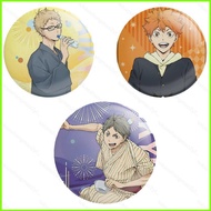 HK2 Haikyuu Tinplate Badge Brooch Hinata Shoyo Bags Accessories Stars Periphery HK2