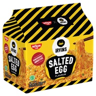 Nissin IRVINS Salted Egg Noodle นิชชิน บะหมี่กึ่งสำเร็จรูป รสไข่เค็ม 113g. x 5ซอง