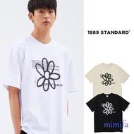 1989STANDARD BW FLOWER Cool Cotton Oversized Fit Short-Sleeved (SISSTD-0034)