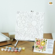 PAINT BY NUMBER FLOWER SERIES | DIY PAINT BY NUMBER - FLOWERS