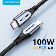 Vention PD 100W Type C Cable USB 2.0 Fast Charge 5A QC Quick Charge 4.0 Straight / Right Angle USB C