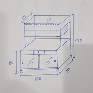 Etalase Makanan - Etalase Jualan - Etalase Serba Guna Terbaru