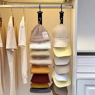 [S·H] Cap Storage Organizer With Eight Clips Wall Mounted Cap Holder Closet Organizer PH