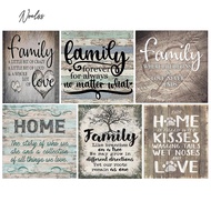 [Noel.sg] DIY Cross Stitch Kits Family Letters Patterns Cross Stitch Kit Ecological Cotton Thread  11CT Embroidery Needlework Decoration