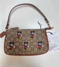 Disney X Coach Nolita 19 In Signature Jacquard With Mickey Mouse Print