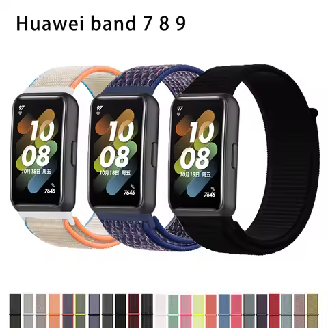 Nylon loop band For Huawei band 7 8 strap accessories Smart watch replacement belt wristband Sport b