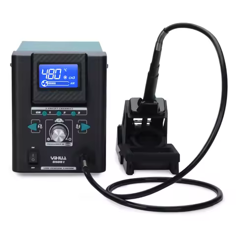 YIHUA 8509-I Precision Hot Air Soldering Station With 0.5mm Nozzle For Microscope Electronics, Desol