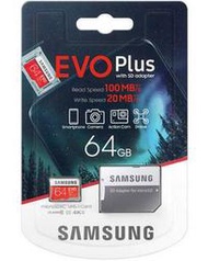 SAMSUNG 三星 100MBs 64GB 64G EVO PLUS micro SD SDXC C10 記憶卡