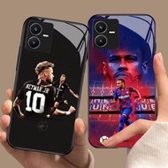 YS-78 Neymar JR HD Glass Casing for VIVO Y22 Y35 Y75 Y28 Y22S V25 Y55 iQOO Z6