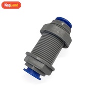 KegLand 2pcs Duotight 9.5mm /3/8 ”Female Bulkhead W/Locknut Plastic Quick Connect Hose Connector