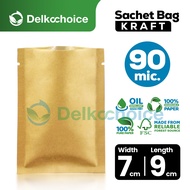 Kraft 7x9 Non-Ziplock Sachet Packaging
