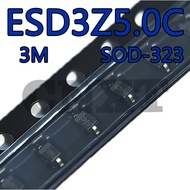 20~50PCS ESD3Z5.0 C SOD-323 3M Patch Two-Way ESD Diode 5V Anti-Static Protection Tube