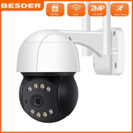 BESDER 5MP Wifi PTZ Camera H.265 3MP Auto Tracking ONVIF Wireless IP Camera 2MP 4X Digital Zoom Human Detection PTZ IP Camera Outdoor