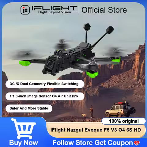 iFlight Nazgul Evoque F5 V3 O4 HD FPV Drone BNF DC/X Dual Geometry Flexible Switching Borg Mini F7 F
