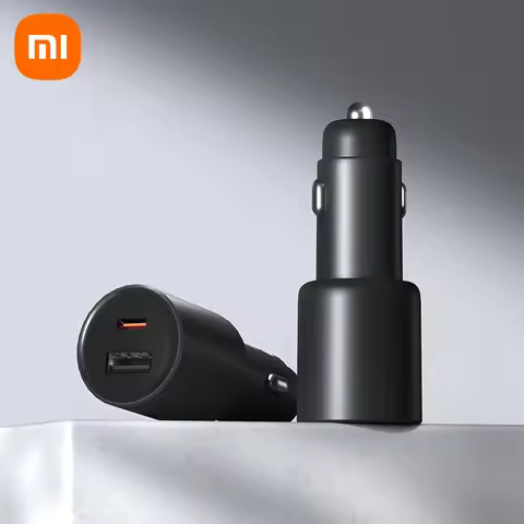 Xiaomi 43W Car Charger 1A1C Fast Charging USB-A USB-C Dual-port Output LED Light with Cable Safety P