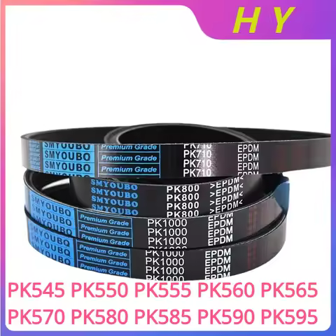 PK multi-groove belt belt 3/4/5/6/7/8/9/10/12Ribs PK545 PK550 PK555 PK560 PK565 PK570 PK580 PK585 PK