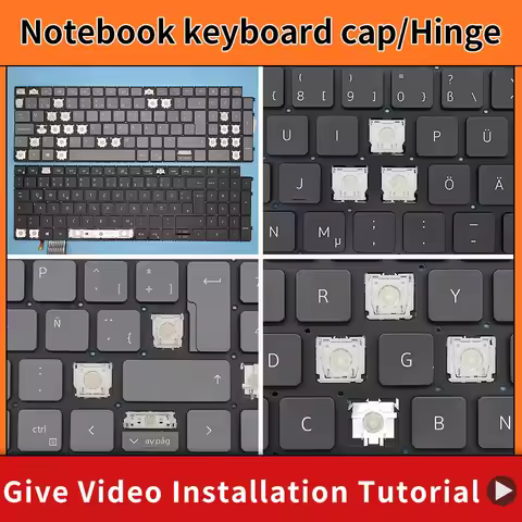 Replacement Keycap Key cap Hinge for Dell Vostro 15 3510 3515 3525 3520 5510 5515 P106F With Backlit
