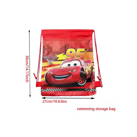 disney minnie mickey,Lightning McQueen cute backpack bag,Storage Bag,portable Party Decor Gift，stora
